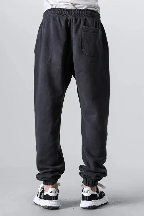 SAINT Mxxxxxx ANGEL SWEAT PANTS/BLK Angel Reborn Crack Print Distressed Sweatpants, Washed Black S-XL Assute Dyeing, Full Spray Fade, Heavy Fermentation Washing, Made with NEW VINTAGE Texture, Four Needles and Six Threads from the Factory, Boneless Patchwork, More Comfortable to Wear, Genuine Level Crack Print/Accessories Restored